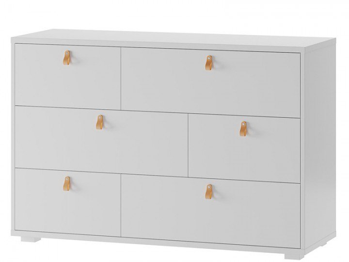 Комод DOMINI 09 SZYNAKA Дуб Риббек / Белый